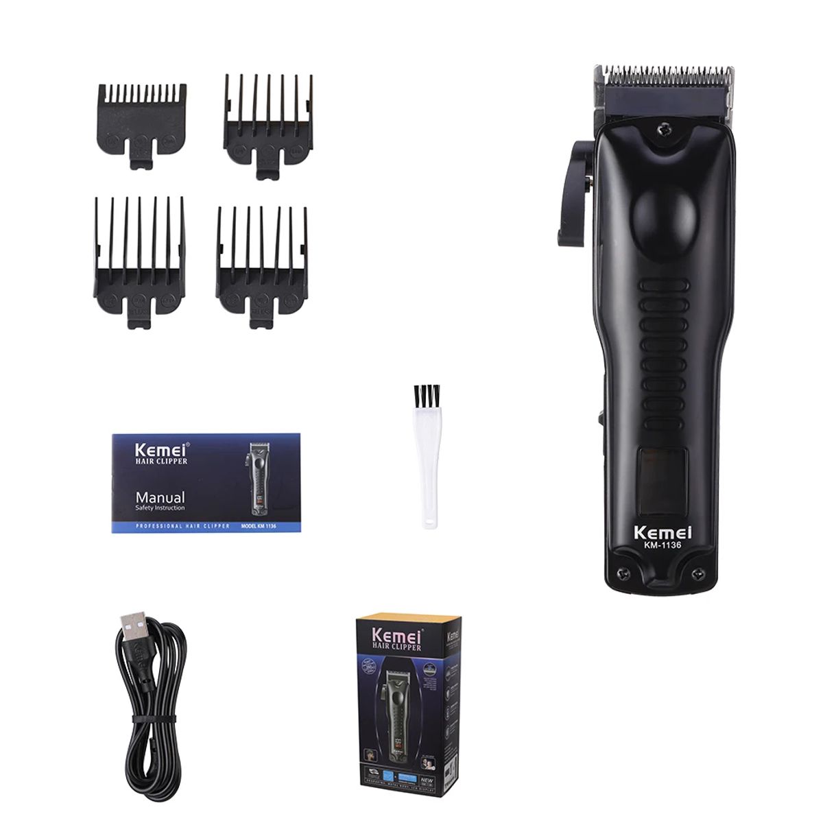 KEMEI - Maquina Motilar Peluquera Cabello Inalambrica kemei KM-1136