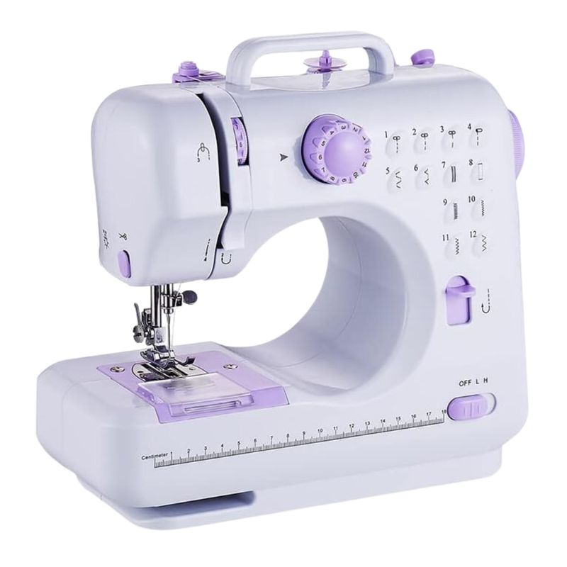 GENERICO - Máquina De Coser Portátil Con Pedal Eléctrica 12 Puntos