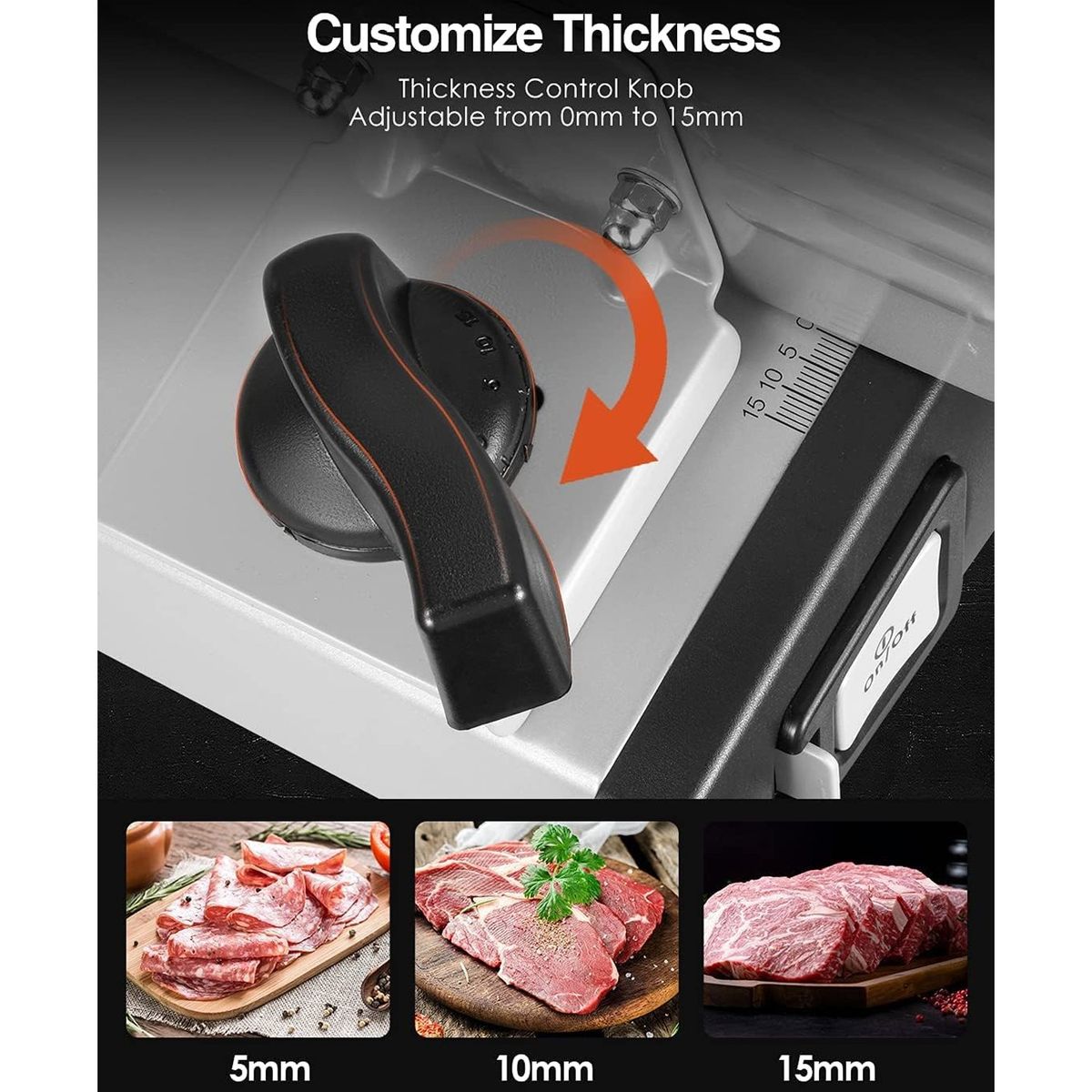 ONE PIXEL - Picadora Rebanadora Electrica De Carne BM-FS190U.