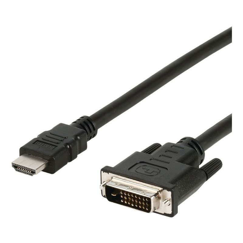 GENERICO - Cable Extension Convertidor Hdmi Macho A Dvi 24+1 Macho 3m