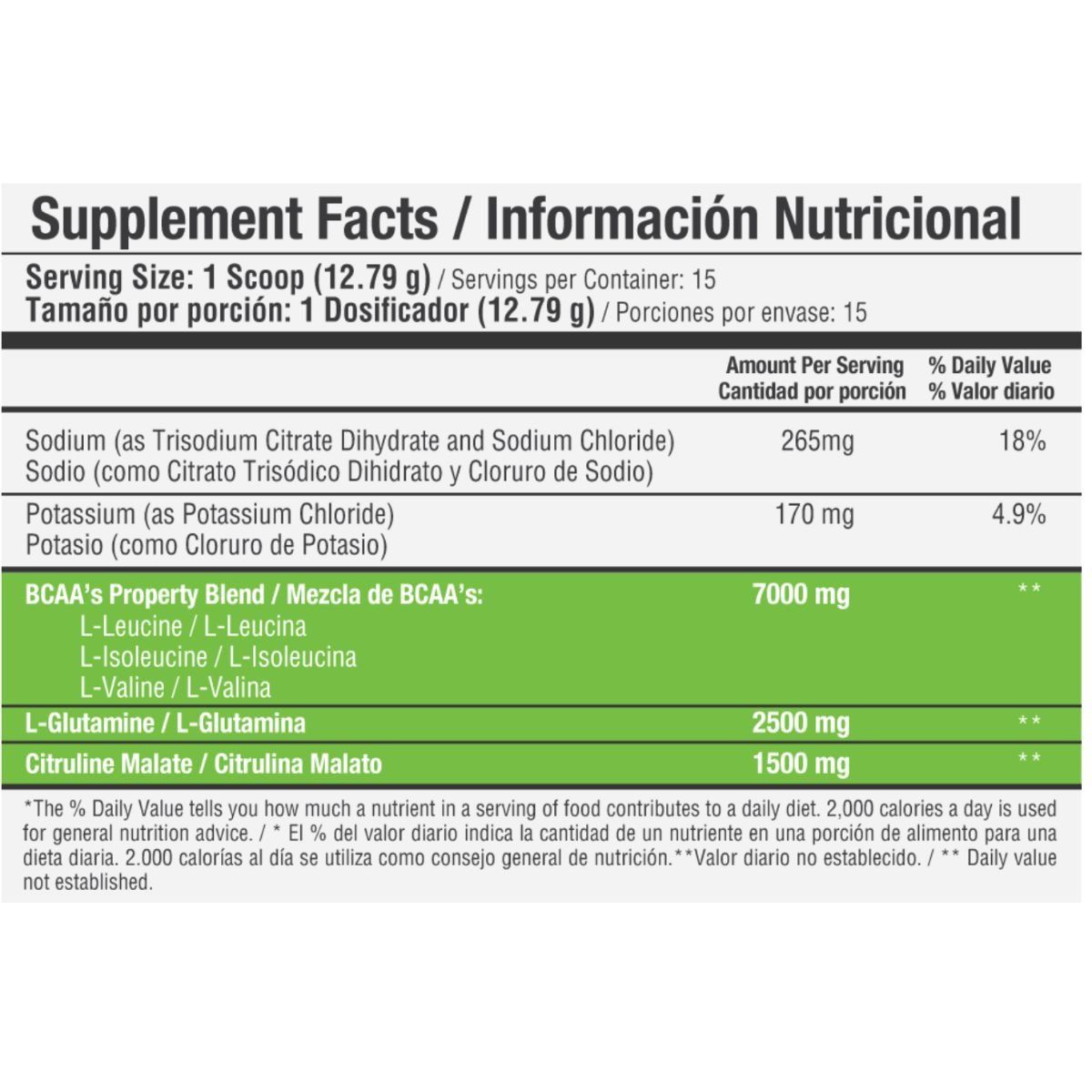 HEALTHY SPORTS - BCAA Aminoacidos 384gr 30 Servicios - Healthy Sports