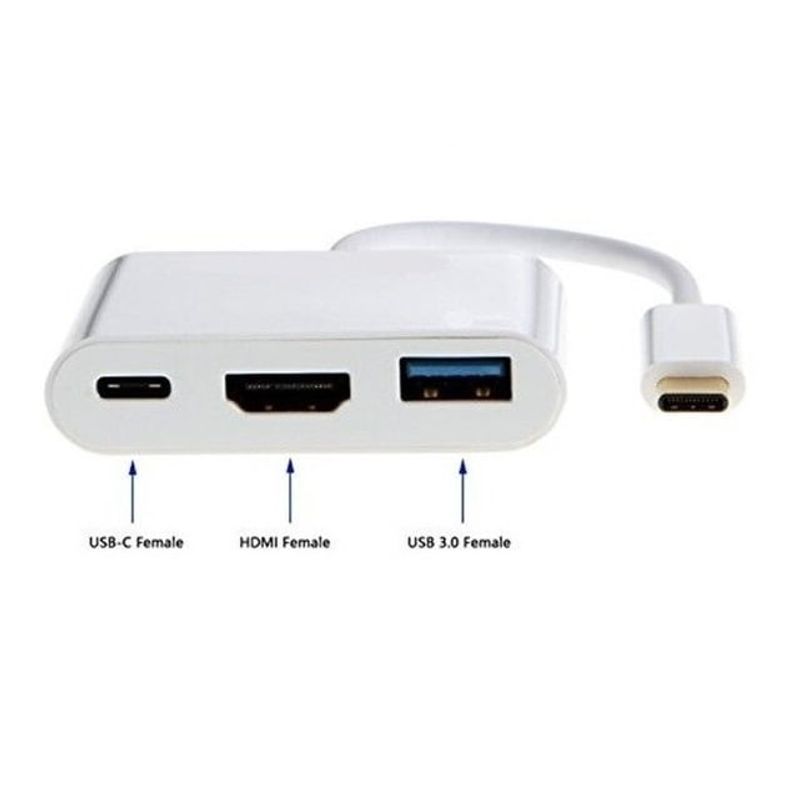 GENERICO - Adaptador Convertidor Usb 3.1 Tipo C A Usb Hdmi Usb-c Hembra