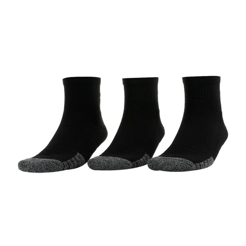 UNDER ARMOUR - Medias Under Armour Heatgear® Quarter - 3 Pares-Negro