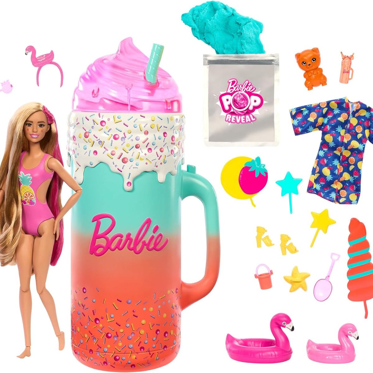 BARBIE - Barbie Pop Reveal Rise & Surprise Vaso Series Frutas