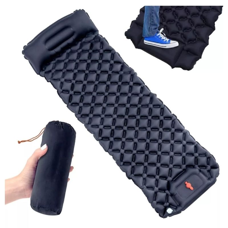GENERICO - Colchoneta De Camping Ultraligera Autoinflable Con Almohada