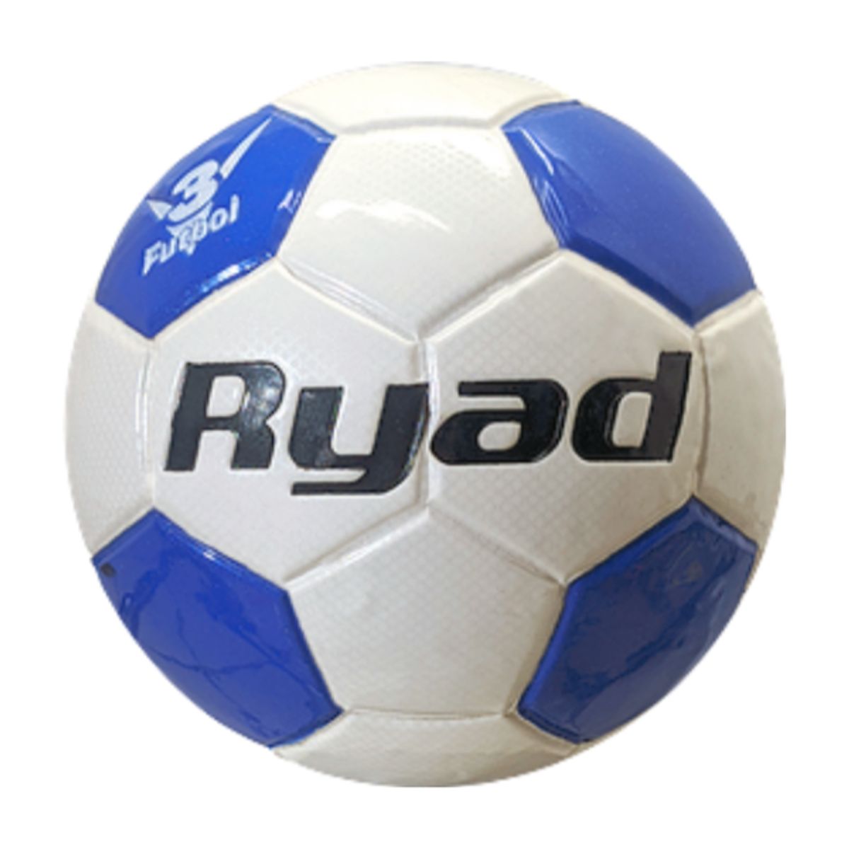 RYAD - BALON DE FUTBOL MARCA RYAD # 3 COLOR BLANCO X AZUL