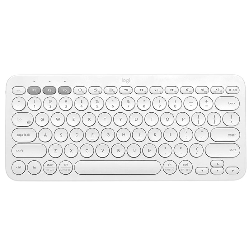 LOGITECH - Teclado Inalámbrico Logitech PEBBLE 2 K380S Bluetooth Blanco (Español)