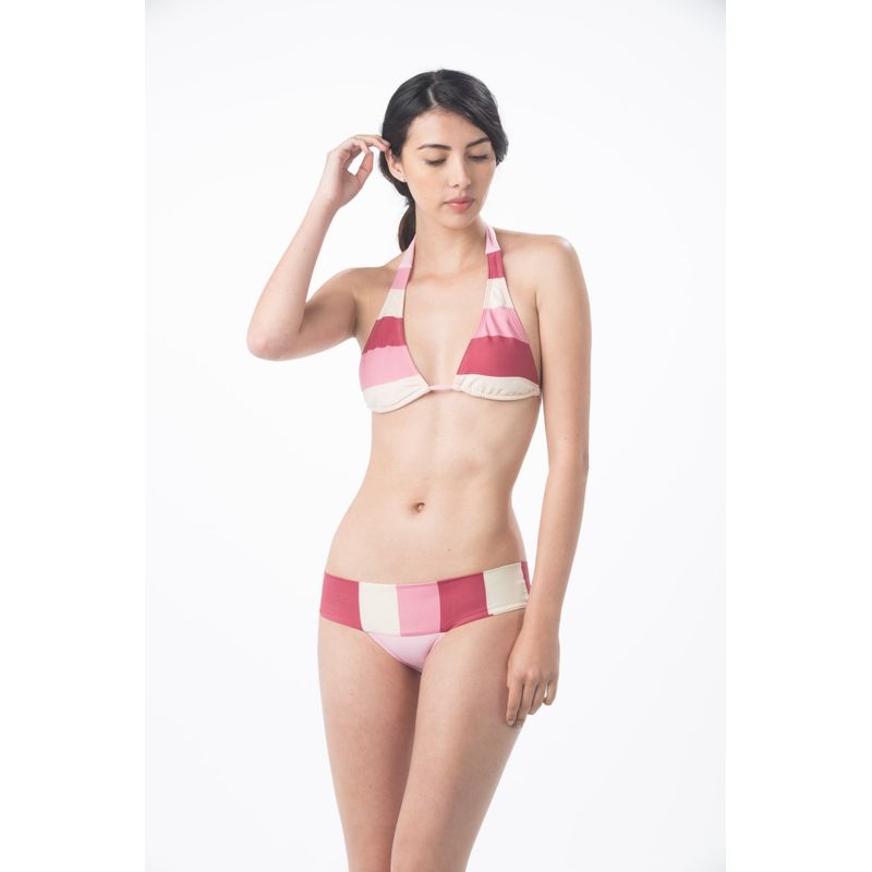 TACTAK - Bikini Tactak rosado de rayas