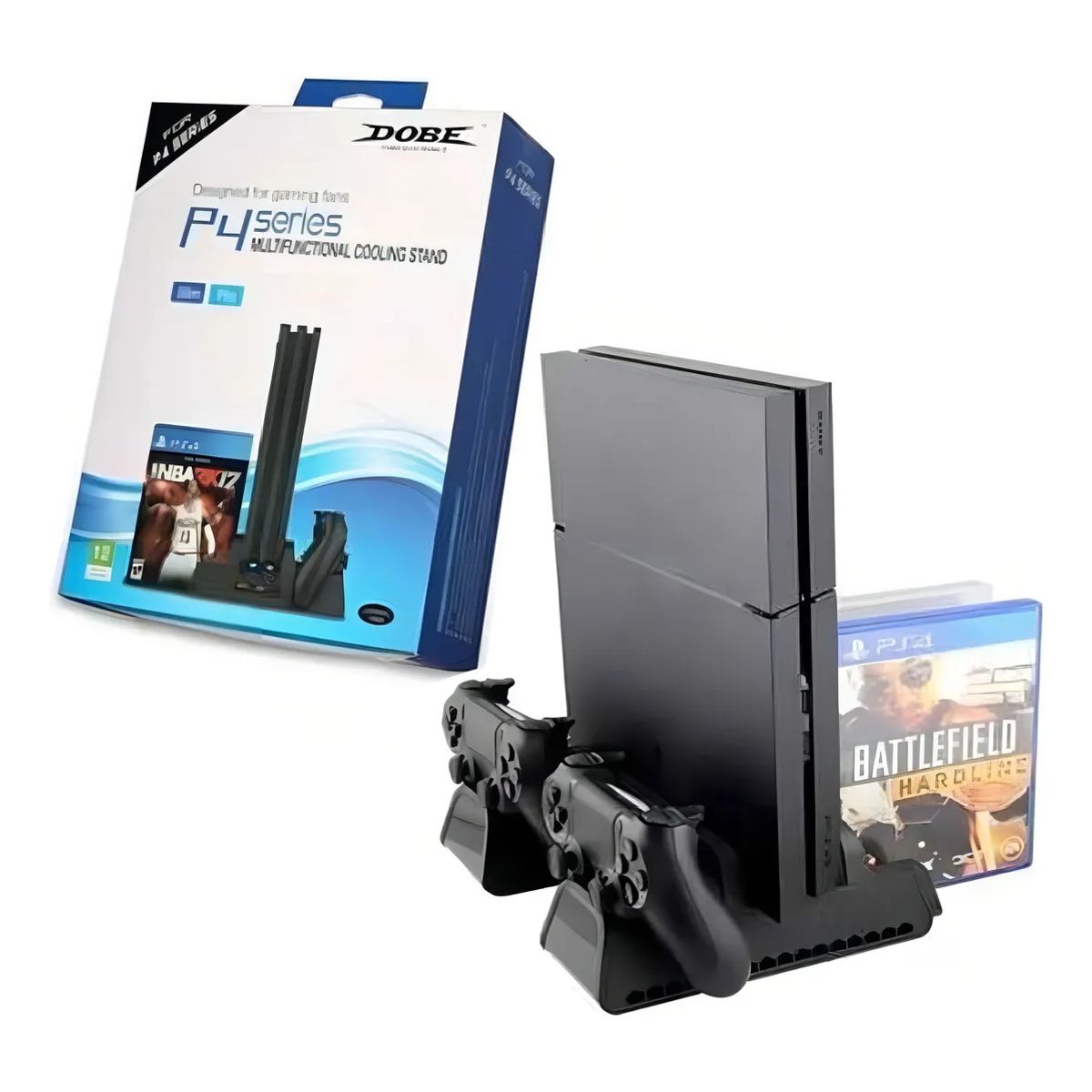 GENERICO - Base Vertical Refrigerante controles Ps4-ps4 Slim-ps4 Pro