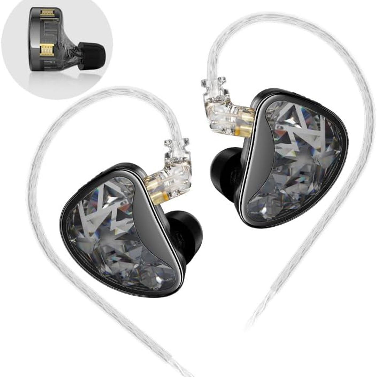 KZ - Audifonos Kz As24 Con Switch Monitores In Ear Hifi CON MICROFONO