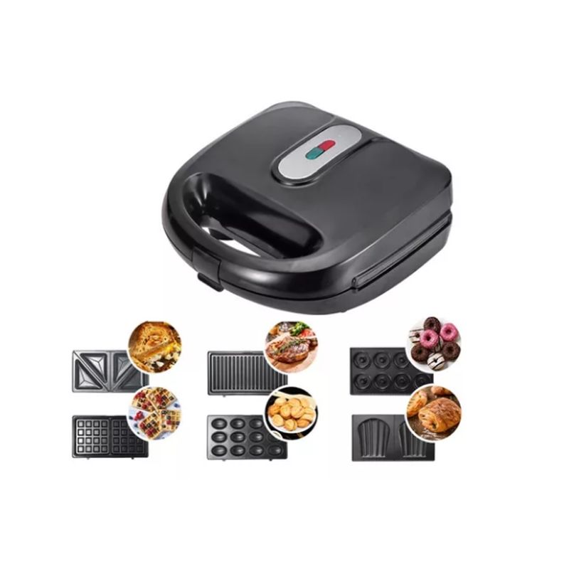 SHEN HUANG - Mini Waflera,sandwichera,maquina Para Hacer Nueces 6 En 1