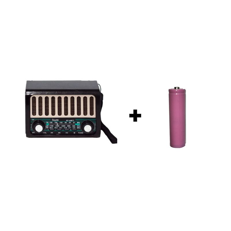 GENERICO - Radio Bluetooth AM  FM Con Panel Solar + Bateria