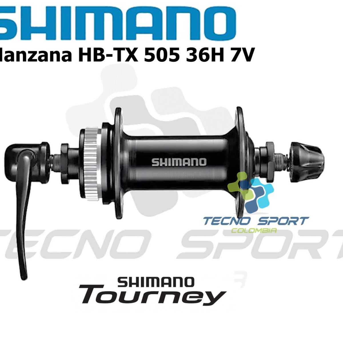 SHIMANO - Manzana Shimano Ty505 Freno De Disco 7v 36h Center Lock Par