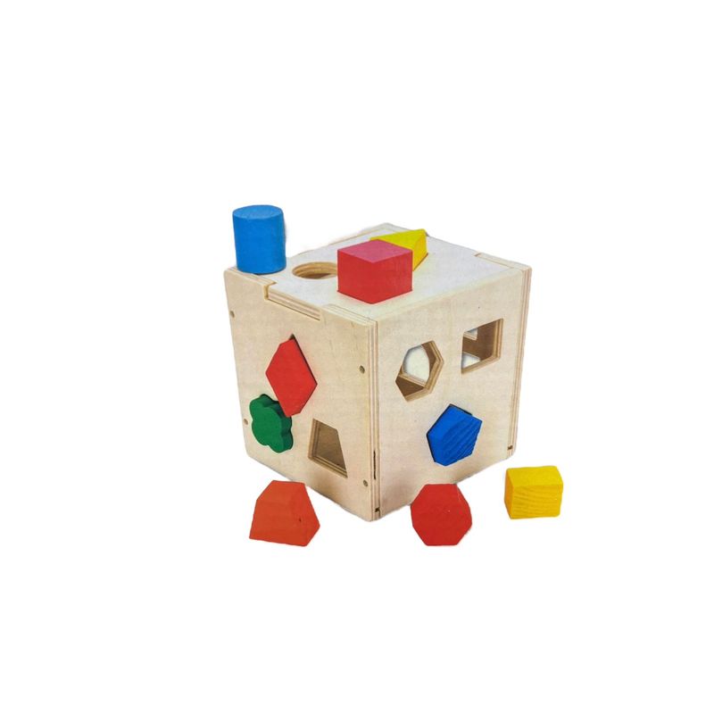 GENERICO - Cubo De Fichas En Madera Encajable