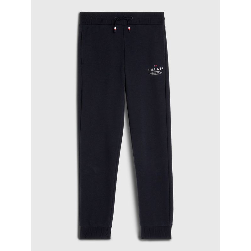 TOMMY HILFIGER - Joggers De Corte Cónico Con Logo Niño Azul Tommy Hilfiger