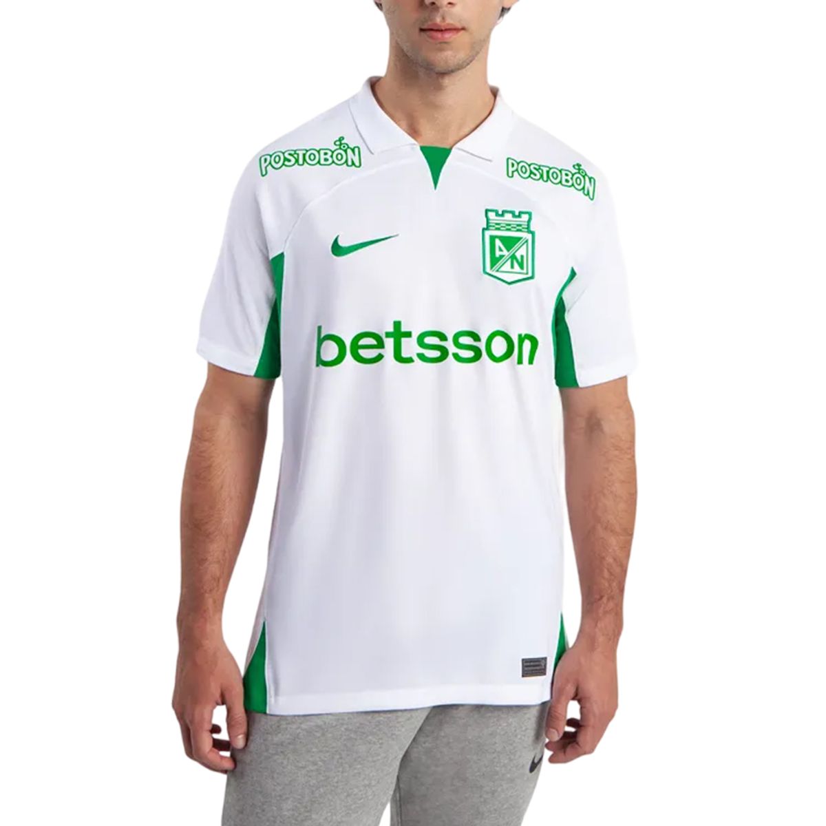 NIKE - Camiseta Atlético Nacional Visitante 2024/25 Stadium-Blanco
