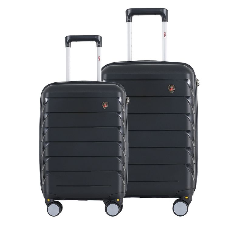BIN COLOMBIA - Juego Set Maletas X2 20,24 Pulg Bin M014 Negro