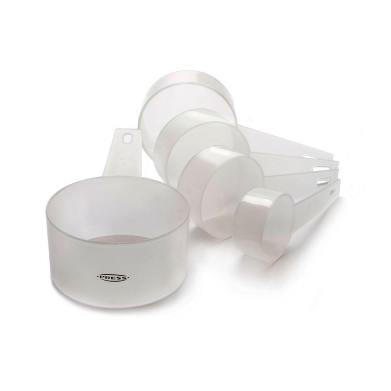 PRESS - Tazas Plásticas Medidoras Set 5 Und Cocina PRESS 76820 Traslucido