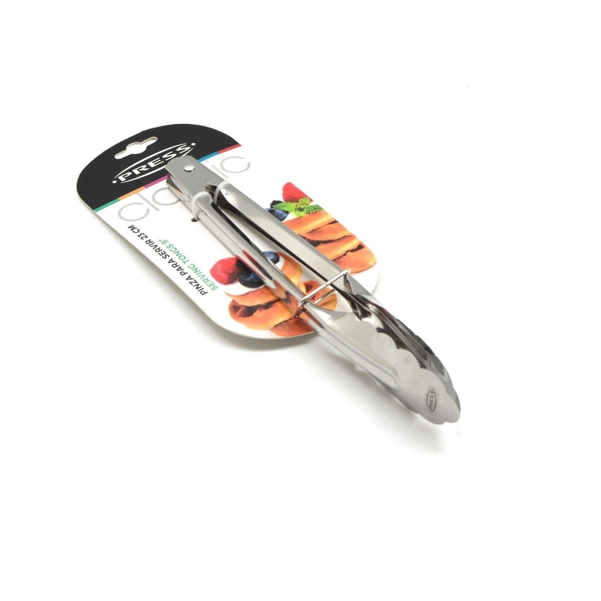 PRESS - Pinza de Cocina para Servir 23 cm Acero Inoxidable PRESS 76815 Plata