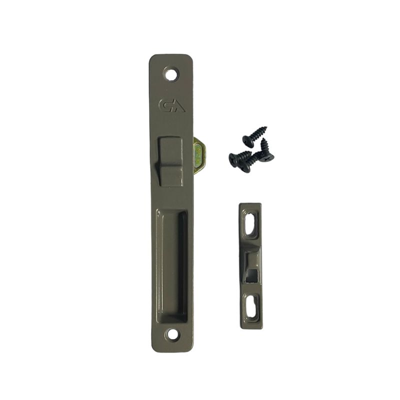 GENERICO - Cerradura Impacto Sencillo Para Ventanas Corredizas Color Champaña