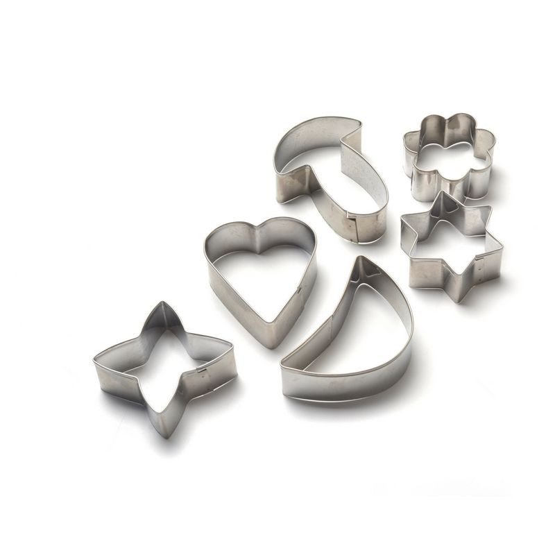 PRESS - Molde Cortadores de Galletas y Fondant Set 6 Und Acero Inox PRESS