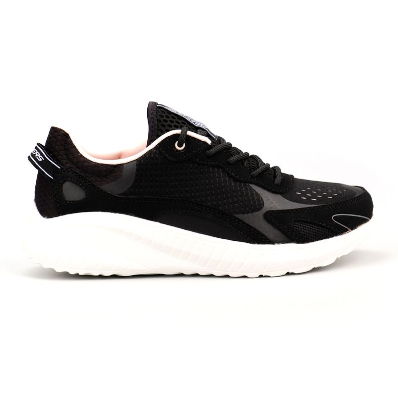 SKECHERS - TENIS SKECHERS NEGRO PARA DAMA SK BOBS SQUAD CHAOS FIND SOLACE BLACK