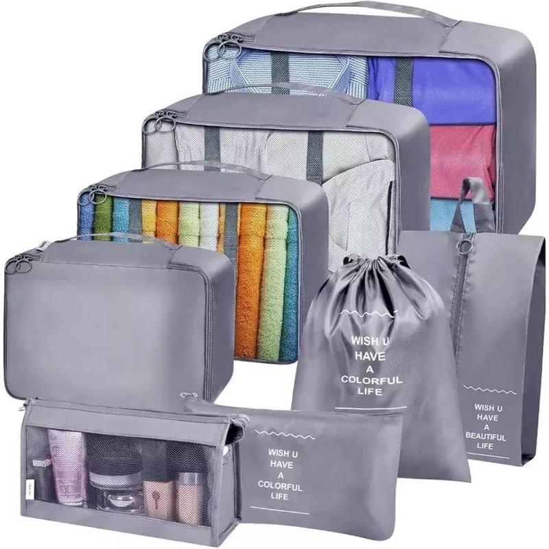 ONE PIXEL - Organizadores De Equipaje Set De Bolsas Para Viaje X8 Almacenamiento