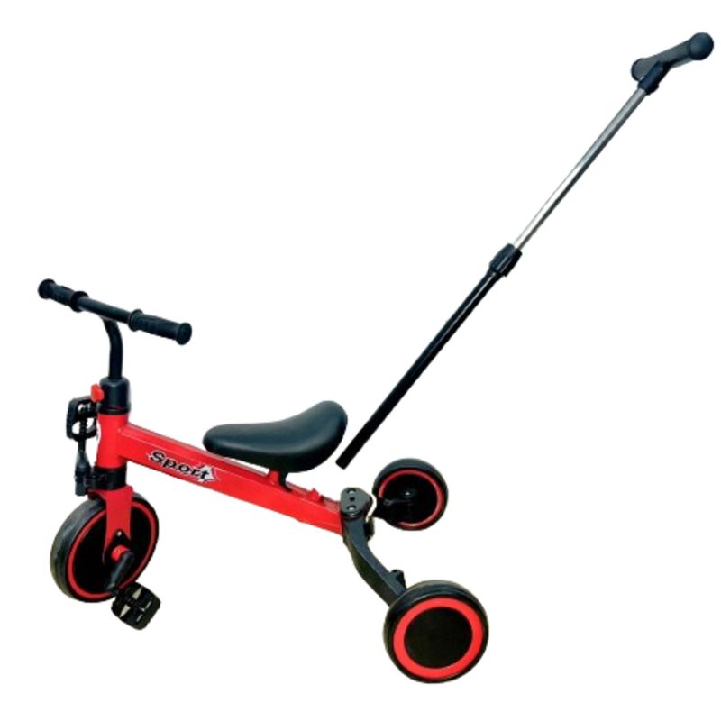 GENERICO - Triciclo Convertible Bicicleta Con Accesorio de Empuje
