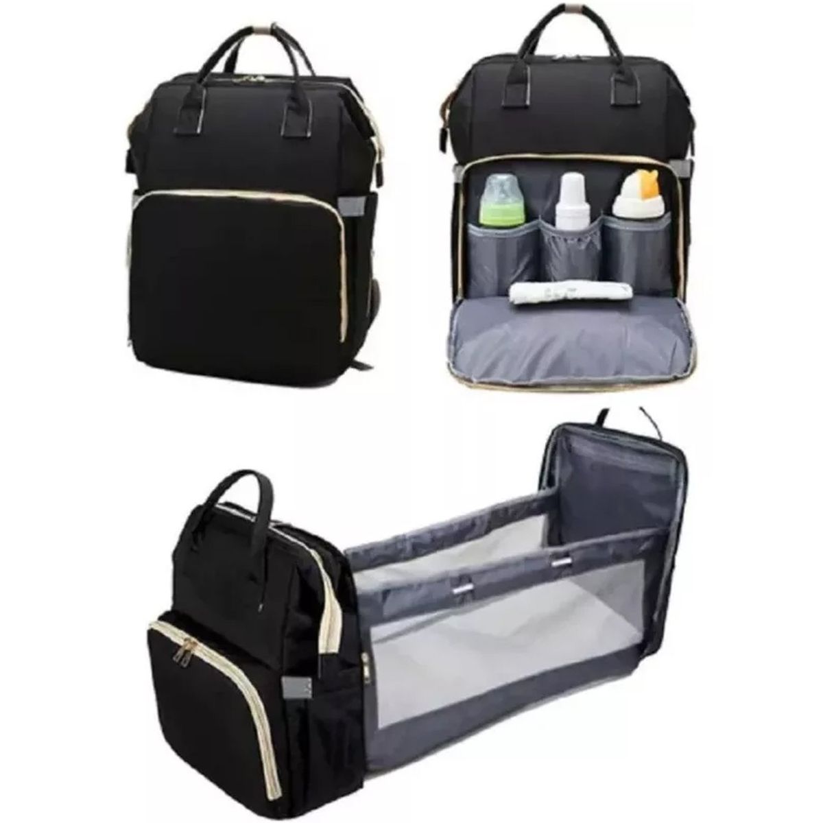 ONE PIXEL - Pañalera Maleta Para Bebé Impermeable Con Cambiador Plegable-.---_.