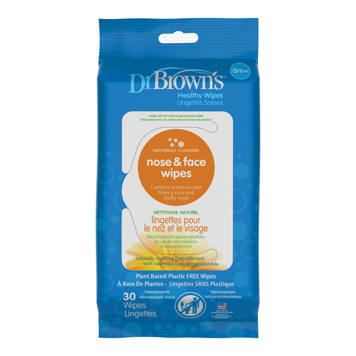 DR BROWNS - Toallitas Humedas Para Nariz Y Boca 30 Unidades Dr Brown