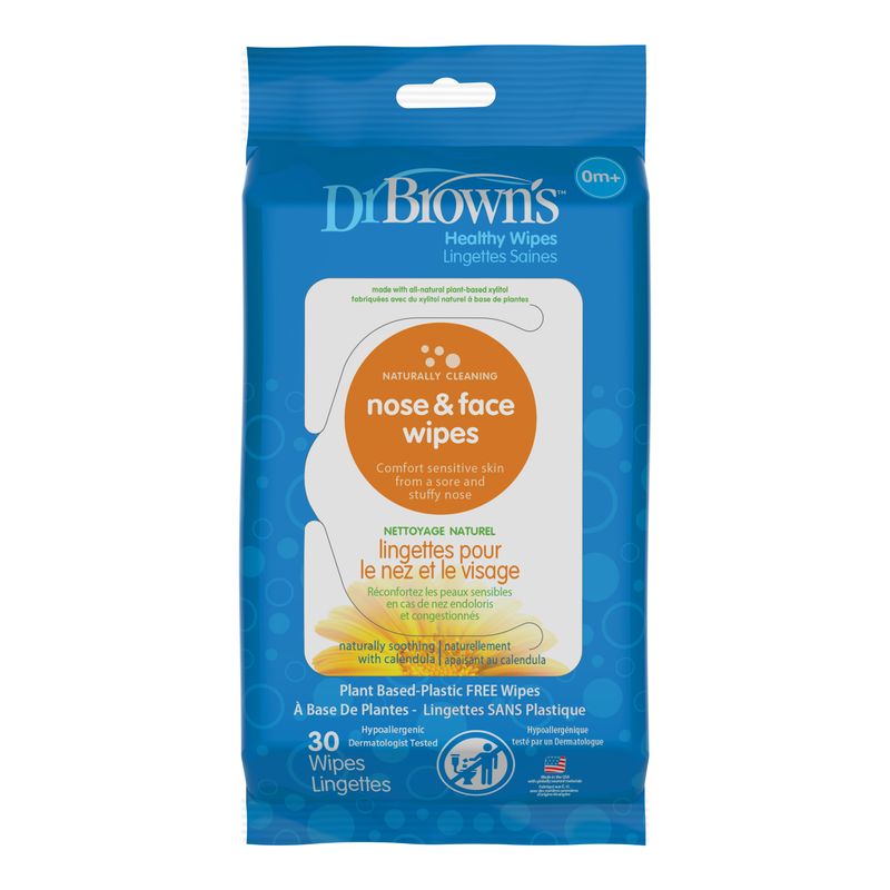 DR BROWNS - Toallitas Humedas Para Nariz Y Boca 30 Unidades Dr Brown