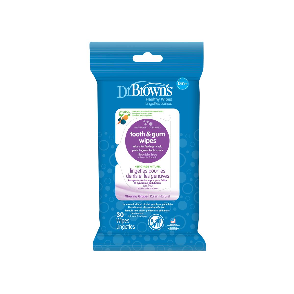 DR BROWNS - Toallitas Humedas Para Dientes Y Encias 30 Unidades Dr Brown