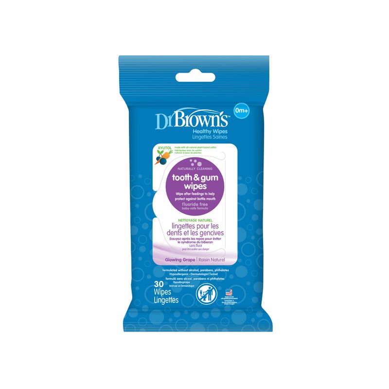 DR BROWNS - Toallitas Humedas Para Dientes Y Encias 30 Unidades Dr Brown