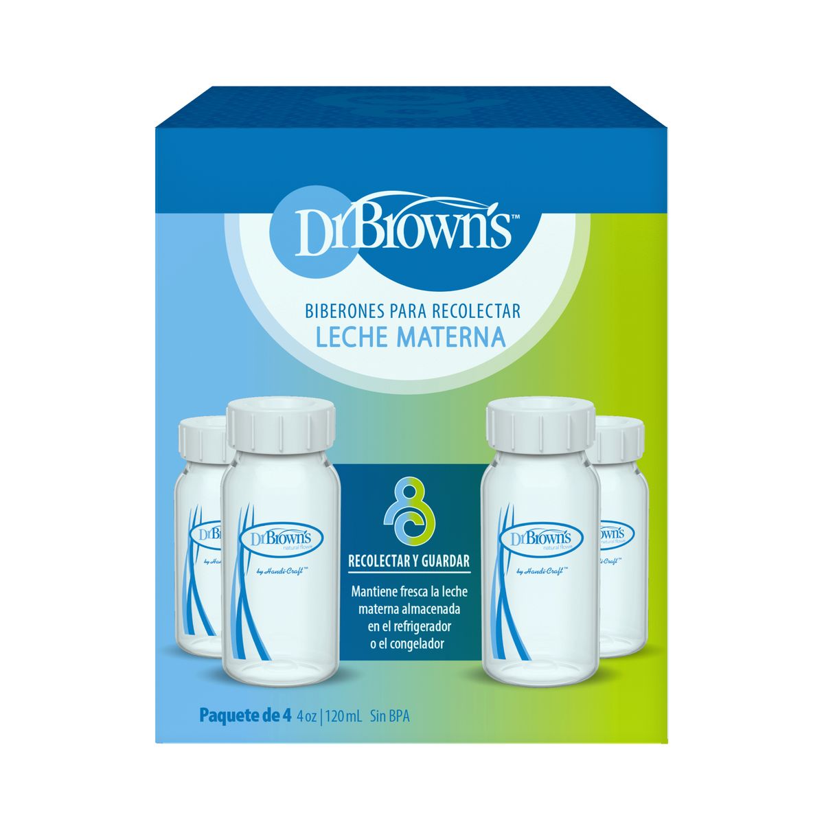 DR BROWNS - Botellas Almacenamiento de leche Materna X 4 Und - Dr Brown