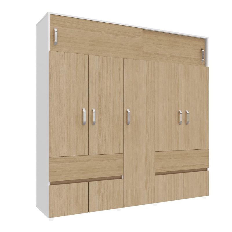 MADERKIT - Armario Bari Rovere Blanco