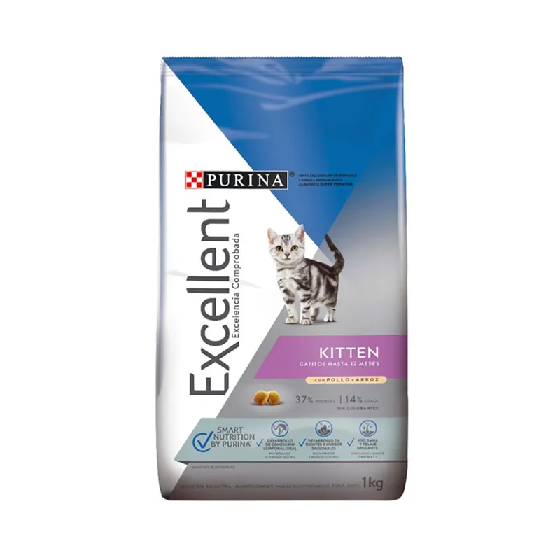PURINA - Alimeto Purina Exellent Kitten Pollo 1Kg