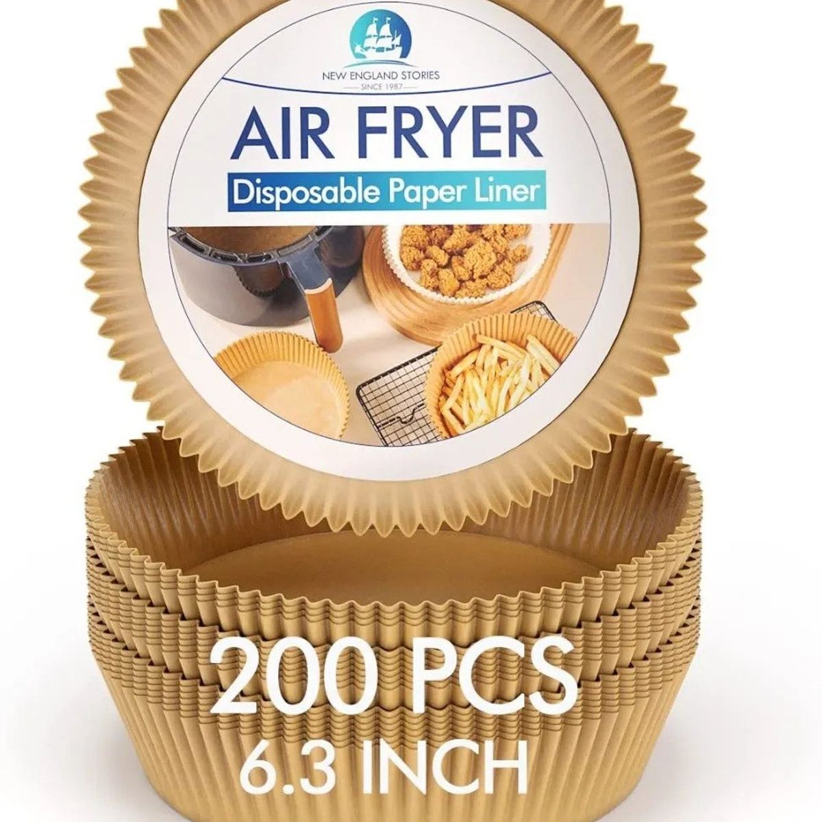 HOME - Papel Antiadherente Para Air Fryer X 200 Unds