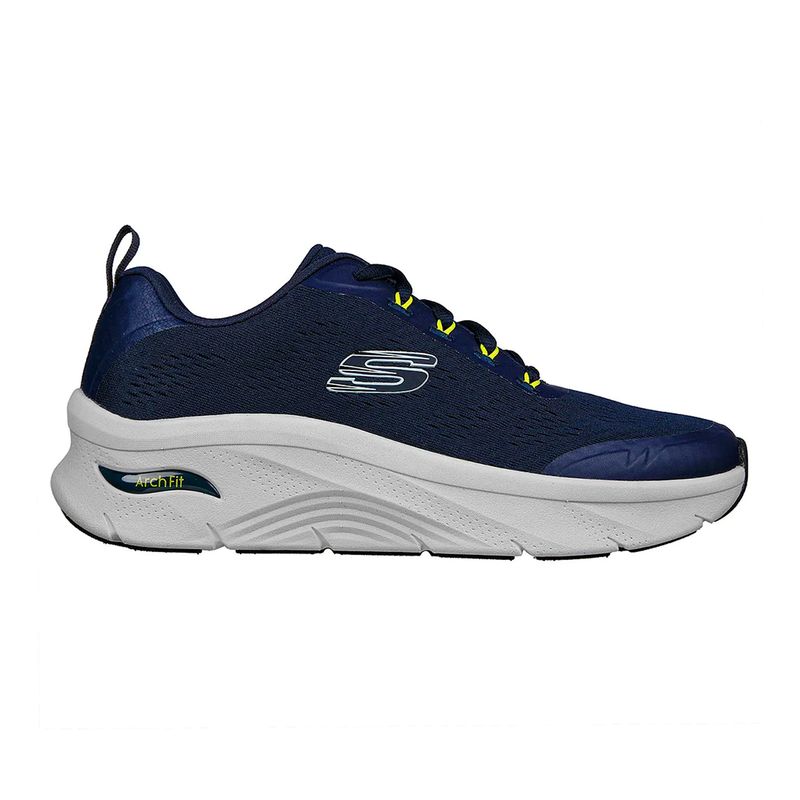 SKECHERS - TENIS SKECHERS AZUL PARA HOMBRE SK ARCH FIT D LUX SUMNER NAVY LIME