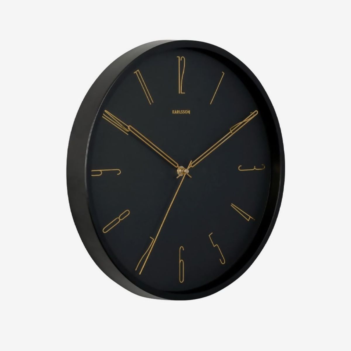 PRESENT TIME - Reloj Pared Belle Numbers Negro