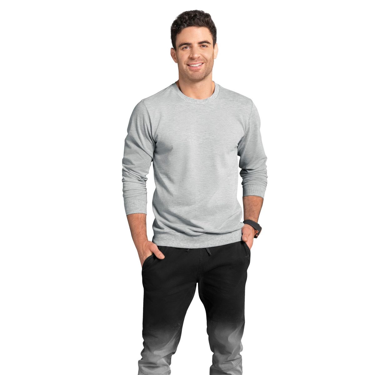 MARKETING PERSONAL - Buzo Hombre Gris Jaspe Mp 86579