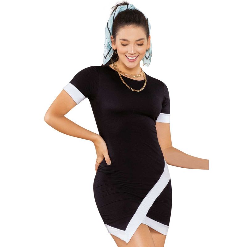 ATYPICAL - Vestido Corto Mujer Negro Atypical 87052
