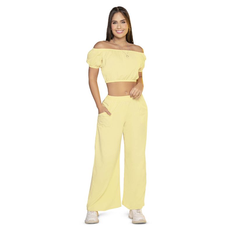 ATYPICAL - Conjunto Mujer Amarillo Pastel Atypical 33455