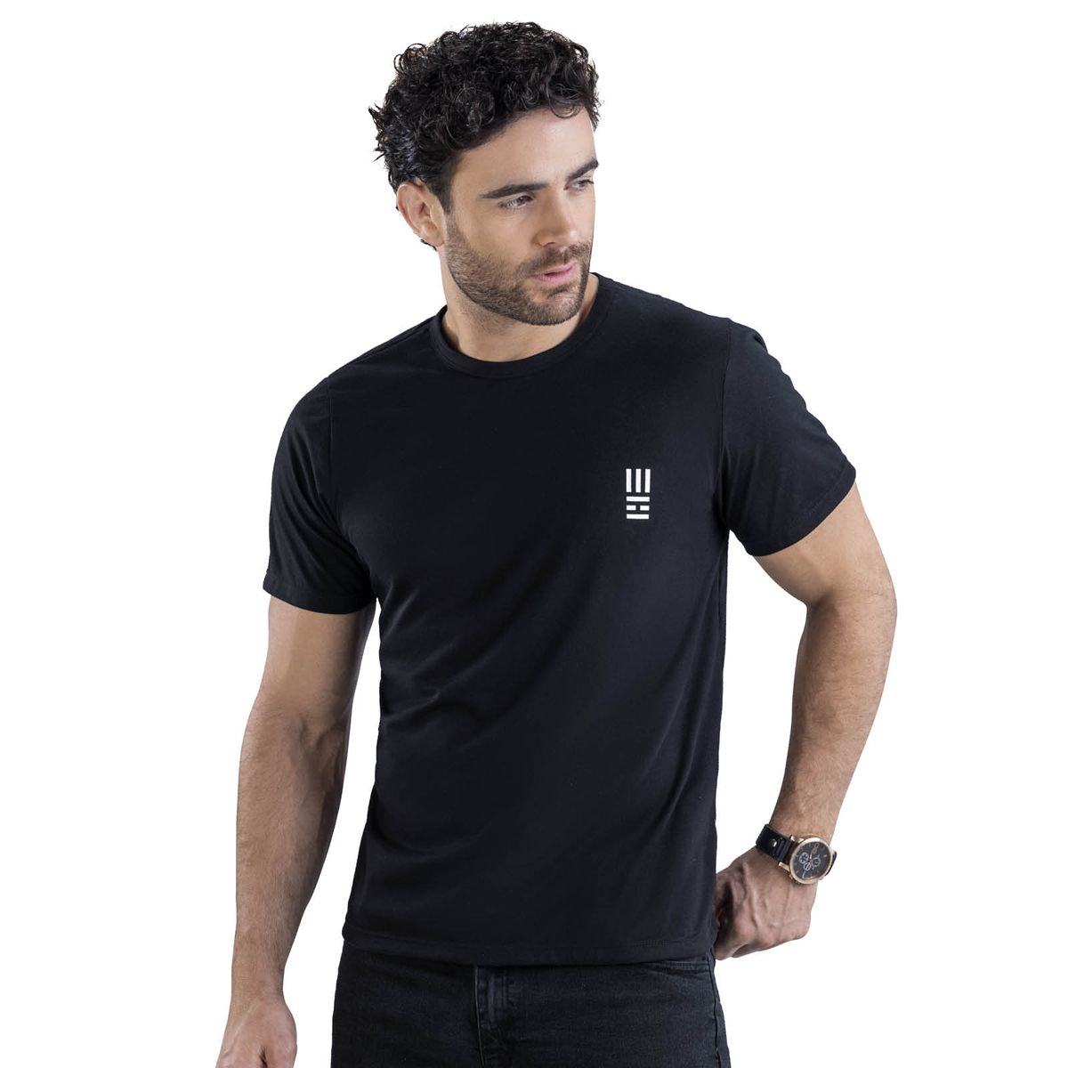 MARKETING PERSONAL - Camiseta Hombre Negro Mp 7766
