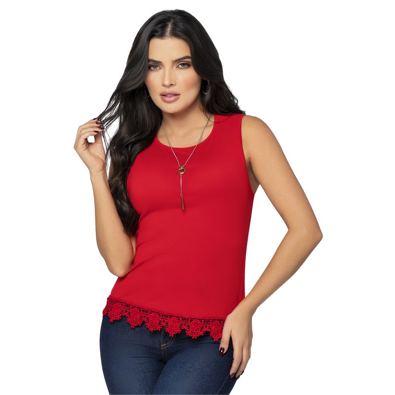 MARKETING PERSONAL - Camiseta Mujer Rojo Mp 7747