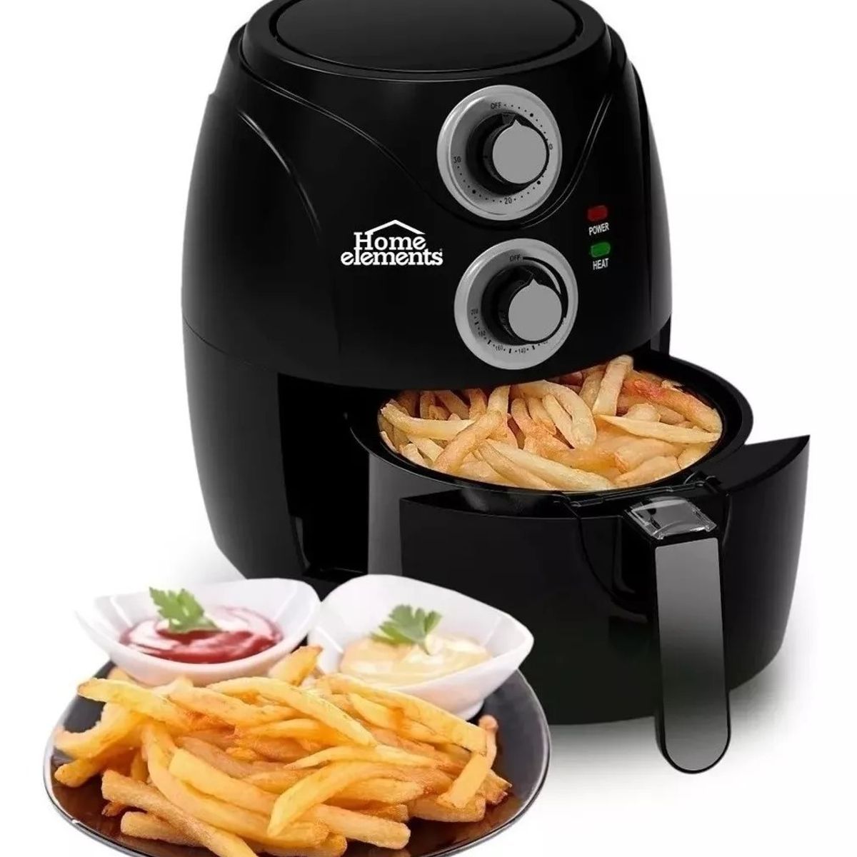 HOME ELEMENTS - HOME ELEMENTS FREIDORA DE AIRE 1.8 LTS HEAF 516N SIN ACEITE