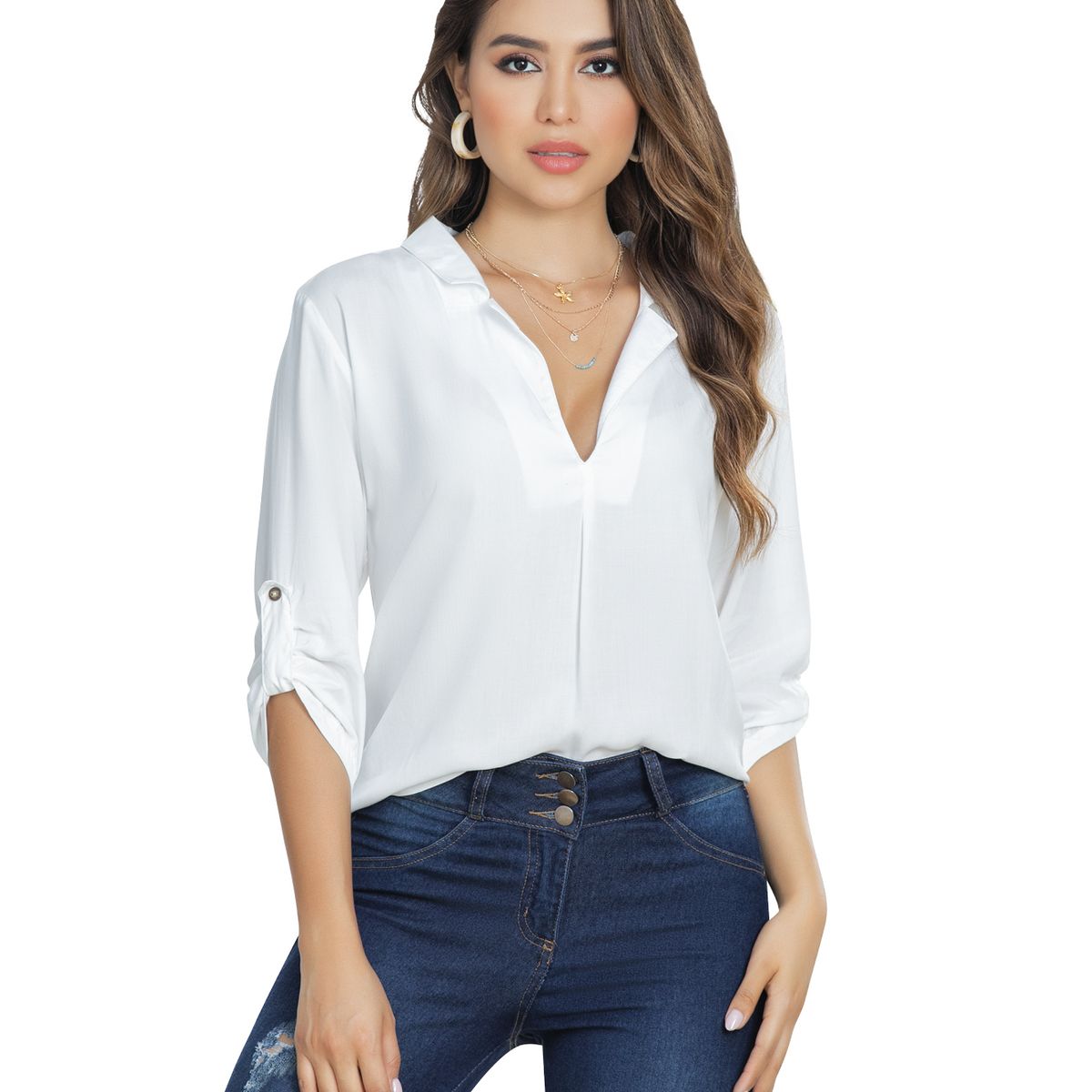 MARKETING PERSONAL - Blusa Mujer Crudo Mp 33474