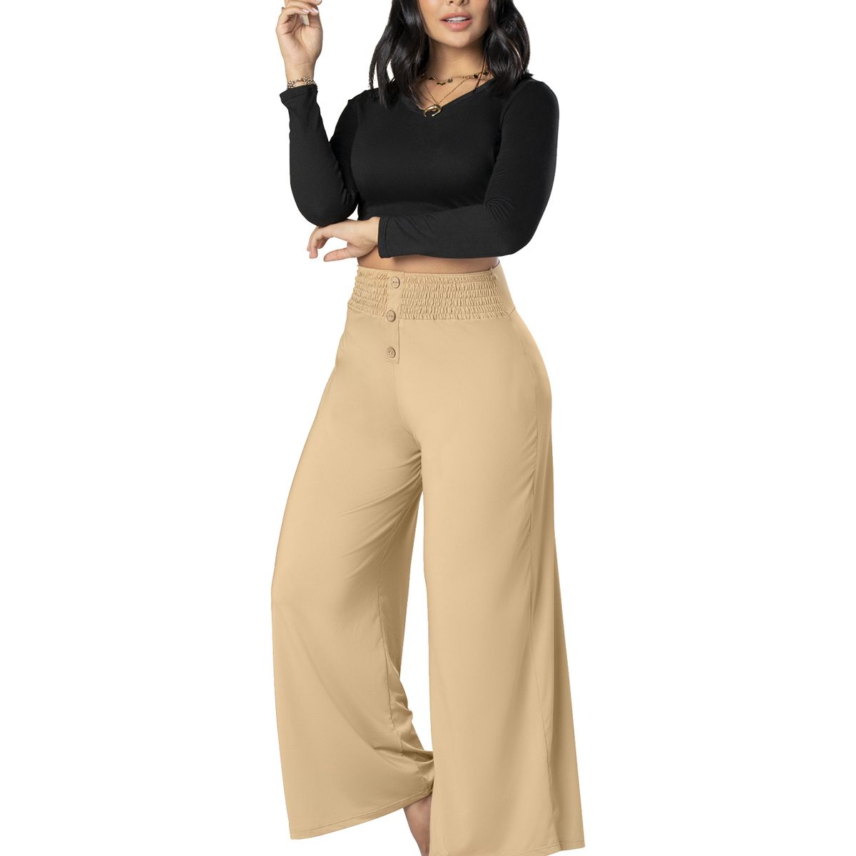 MARKETING PERSONAL - Pantalón Mujer Caramelo Mp 3407
