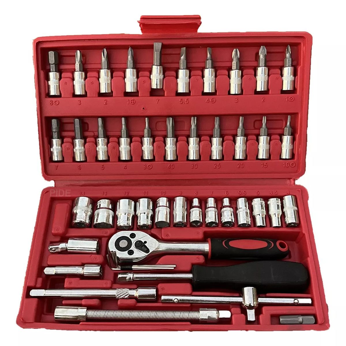 STONE TOOLS - Juego De Copas 46 Piezas Herramientas Ratchet