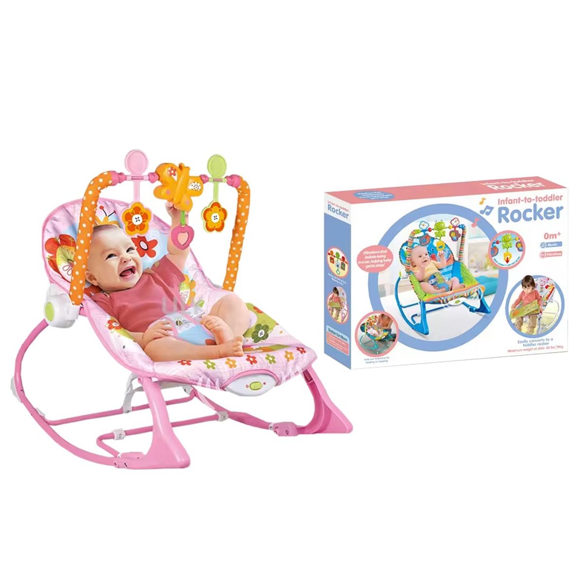 GENERICO - SILLA MESEDORA PARA BEBES ROSADA