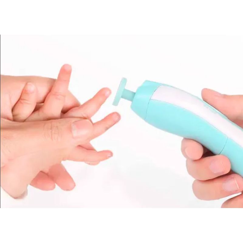 GENERICO - Lima Eléctrica Pulidor Uñas Cortaúñas Bebé 6 en 1